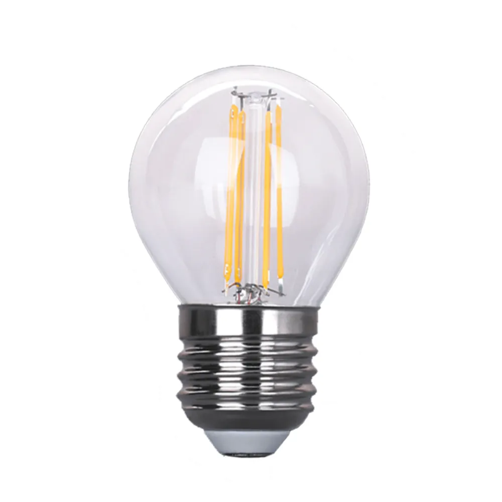 Λαμπτήρας Band Led Filament Σφαιριικός Διάφανος E27 4W 2700K 360°  d4.5h7.5cm 230V