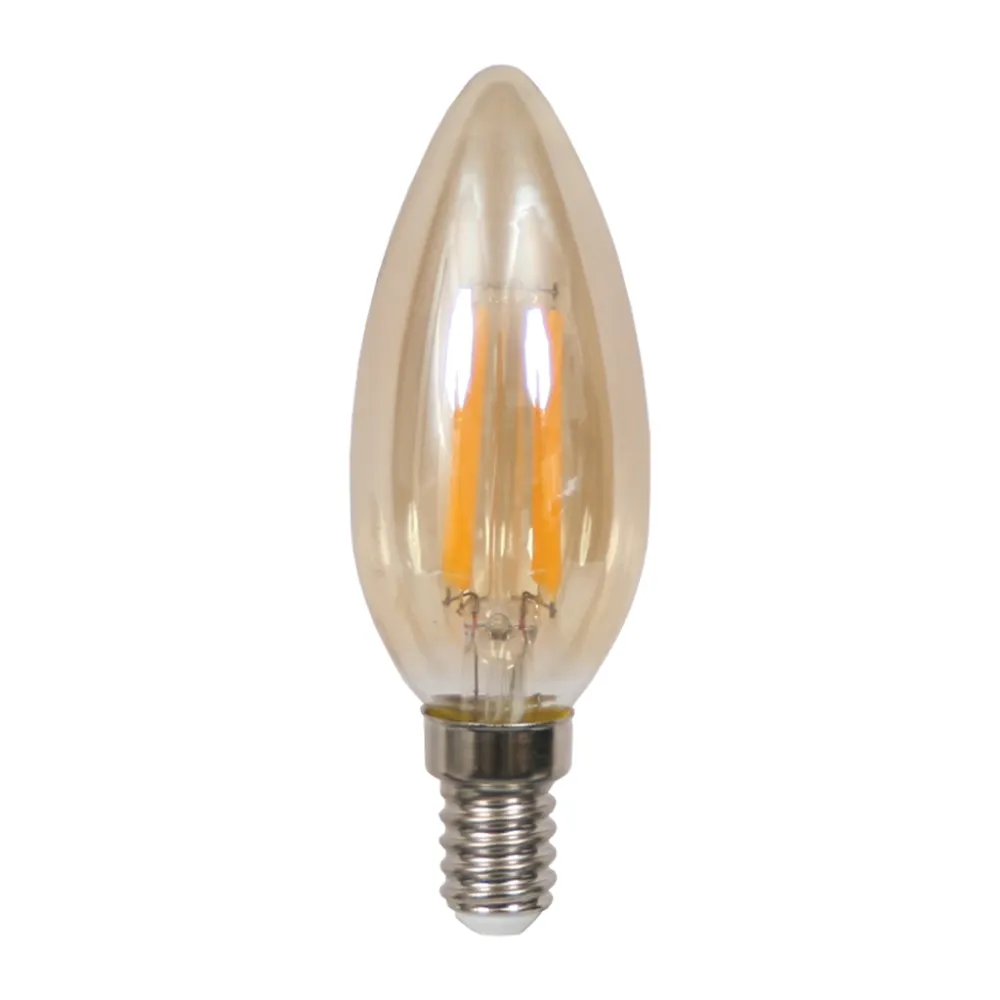 Λαμπτήρας Band Led Filament Κερί Χρύσο E14 4W Dim 2200K 360°  Dim  d3.5h9.8cm 230V