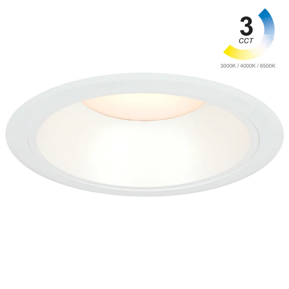 Χωνευτό Φωτιστικό Slash 3CCT Led 30W 3000/4000/6500K 90o IP44 White reflector Band