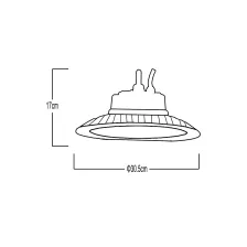 Καμπάνα Led Band Ufo 150W 4000K 90° IP65 Μαύρη 5 Έτη Εγγύηση@@