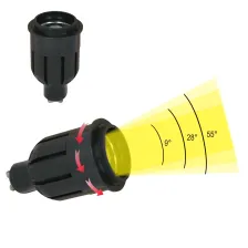 Λαμπτήρας Band Led GU10 6W Zoom 3000K 9⁰ -55⁰  d5h9.1cm  CRI90