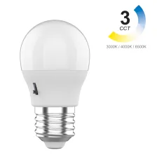 Λαμπτήρας Band Led Σφαιρικός E27 7W Επιλογής 3CCT 3000/4000/6500Κ  230°  d4.5h8.1cm 230V