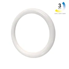 Λαμπτήρας Led Band T9 G10Q 19W d30h3.2cm  3CCT change 3000-4000-6500K 180-260V με ντουί 4pin 10cm