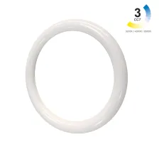Λαμπτήρας Led Band T9 G10Q 24W d40h3.2cm 3CCT change 3000-4000-6500K 180-260V με ντουί 4pin 10cm