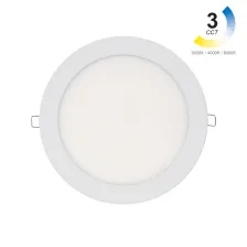Χωνευτό φωτιστικό Led Band στρογγυλό 18W 3CCT Change 3000-4000-6000Κ d22cm