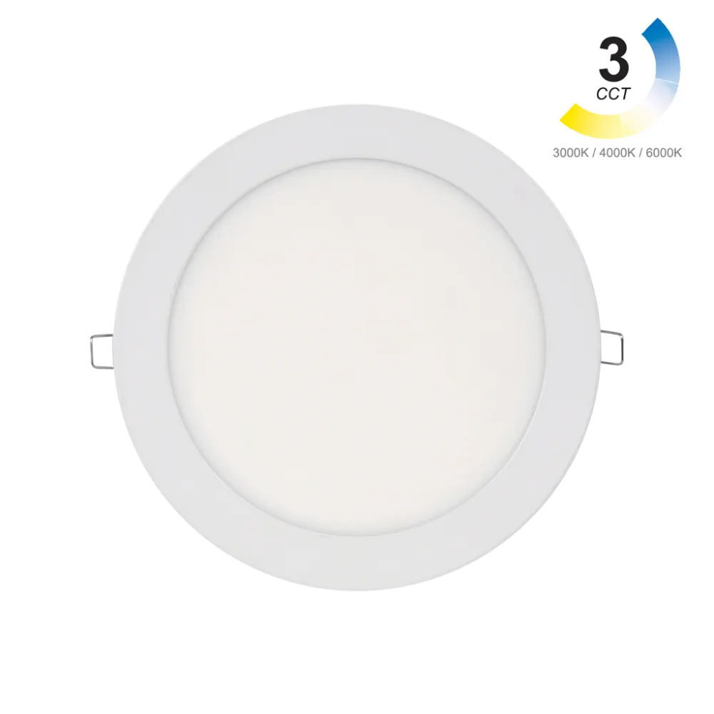 Χωνευτό φωτιστικό Led Band στρογγυλό 18W 3CCT Change 3000-4000-6000Κ d22cm