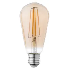 Λαμπτήρας Band Led Filament Χρυσό ST64 E27 8W 2200K 360°  Dim d6.4h14.2cm 230V