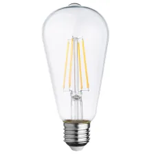 Λαμπτήρας Band Led Filament Διάφανη ST64  E27 8W 2700K 360°  d6.4h14.2cm 230V