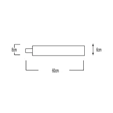 Φωτιστικό Led Triproof Λευκό 30W 4000K 60cm IP65 Μονός Στυπιοθλίπτης IK08,Inox Clips