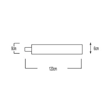 Φωτιστικό Led Triproof Λευκό 60W 4000K 120cm IP65 Μονός Στυπιοθλίπτης IK08,Inox Clips