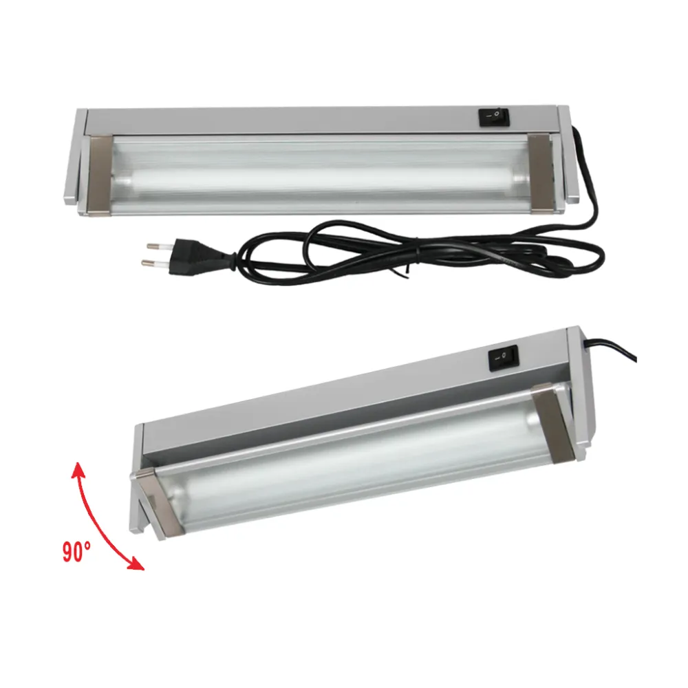 Φωτιστικό φθορίου SJQ ΜΕ ΔΙΑΚΟΠΤΗ 28W 4000K Ασημί@