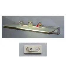 Φωτιζόμενο ράφι TL2050 T5 8W 4000K 452mm Ασημί@