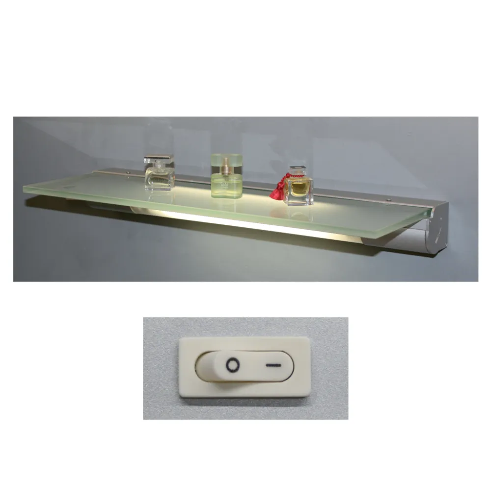 Φωτιζόμενο ράφι TL2050 T5 8W 4000K 452mm Ασημί@