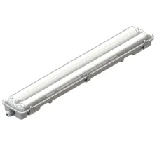 Στεγανό φωτιστικό 2x60cm LED T8 1 Ακρου με ανακλαστήρα IP65@