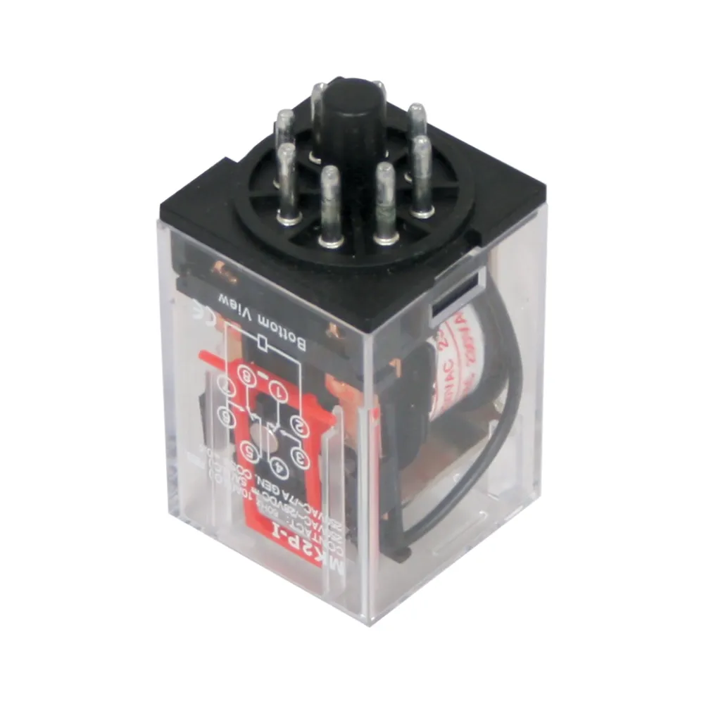 ΡΕΛΑΙ ΛΥΧΝΙΑΣ 8P (12V DC) με Test Button και LED@