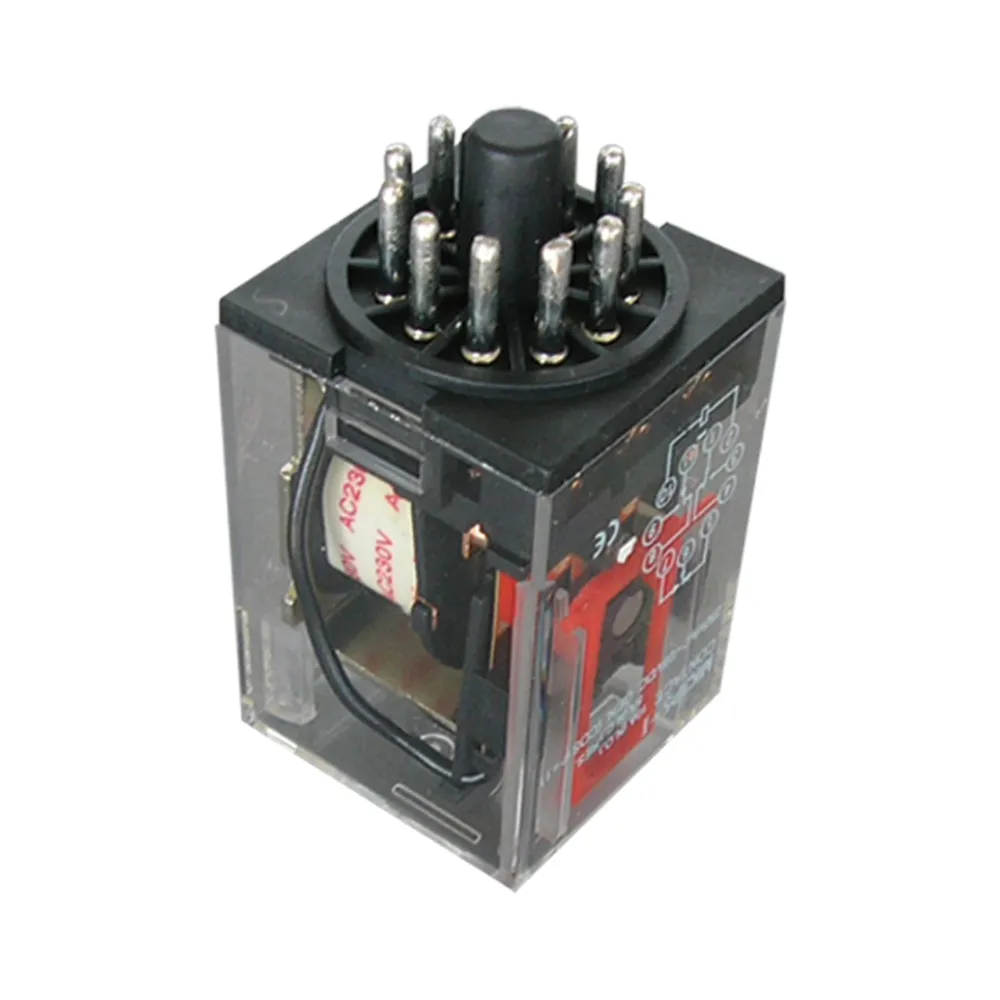 Ρελέ λυχνίας 11P (12V DC) με Test Button και LED