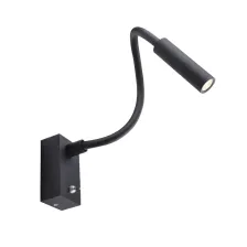 Επίτοιχο φωτιστικό Snake 1x3W 220V Μαύρο@