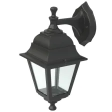 Επίτοιχο φωτιστικό Clio E27 Μαύρο IP44 max15W