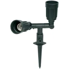 Φωτιστικό καρφί μαύρο 2xE27 PAR-38 max80W IP44@