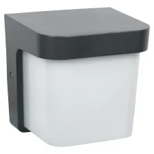 Επίτοιχο Φωτιστικό Tore Ανθρακί IP65 Ε27 Μax 18W PC&ABS Seaside Class w17l17d14cm