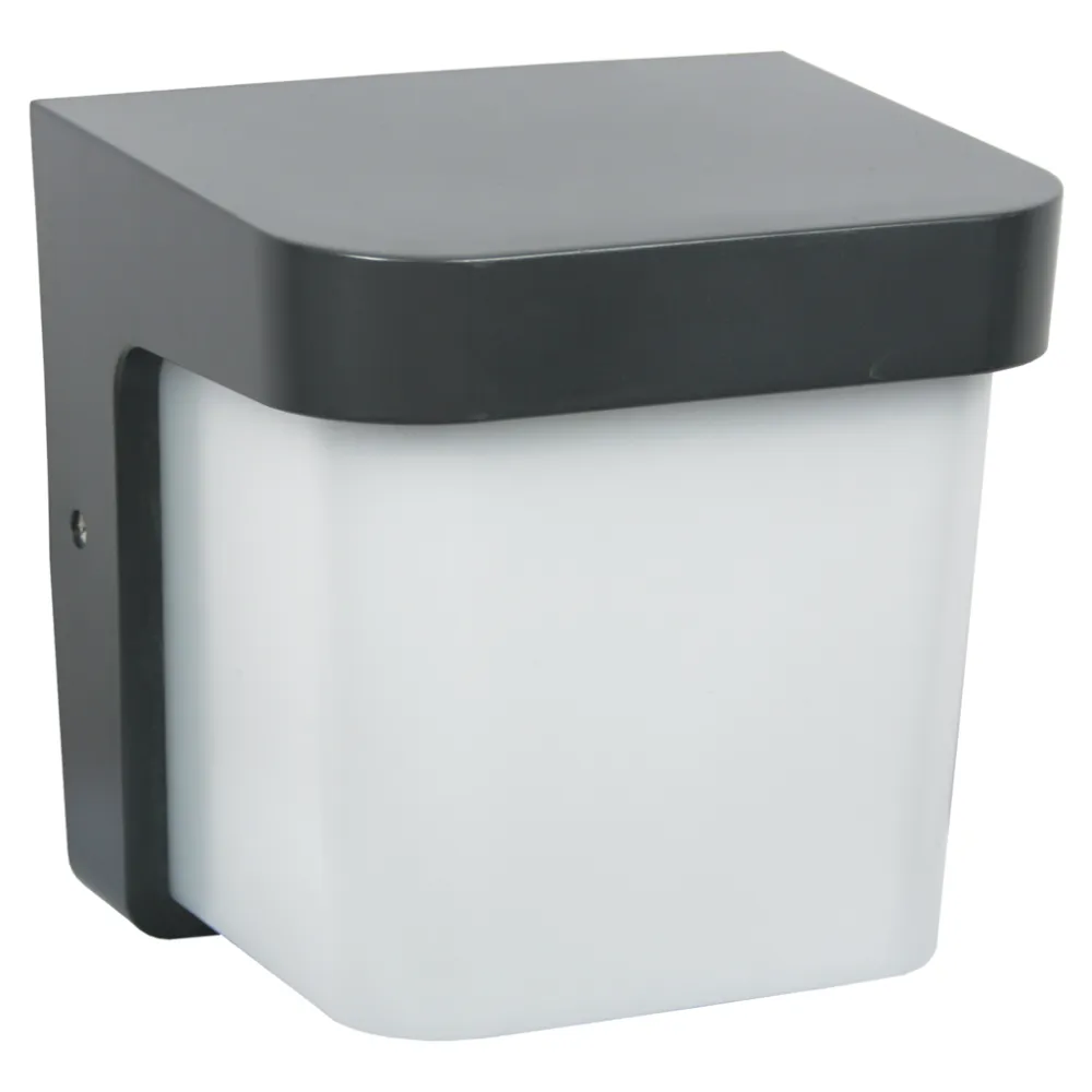 Επίτοιχο Φωτιστικό Tore Ανθρακί IP65 Ε27 Μax 18W PC&ABS Seaside Class w17l17d14cm