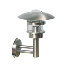 Επίτοιχο φωτιστικό Inox E27 max 15W IP44 TL-10231@