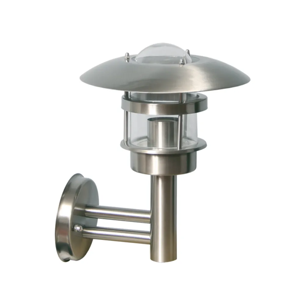 Επίτοιχο φωτιστικό Inox E27 max 15W IP44 TL-10231@