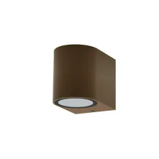 Επίτοιχο Φωτιστικό Hip Corten(Σκούρο Καφέ) GU10 Max35W IP44 h8w6.8d9.2cm