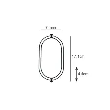 Επίτοιχο Φωτιστικό Band Led 8W 3000-4000-6500K IP65 Λευκό PC l17.1d7.1h4.5cm 185-260V Seaside Class