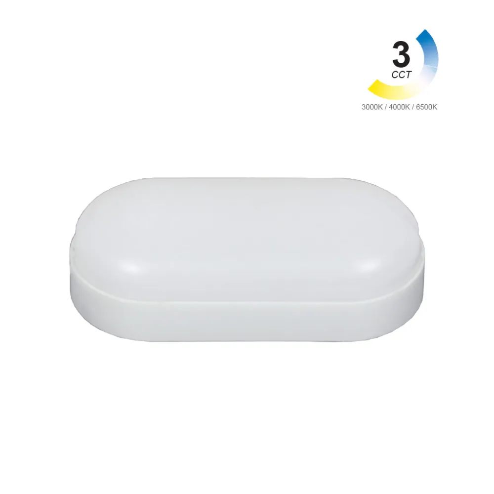 Επίτοιχο Φωτιστικό Band Led 14W 3000-4000-6500K IP65 Λευκό PC l19.5d10.5h5.5cm 185-260VSeaside Class