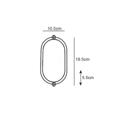 Επίτοιχο Φωτιστικό Band Led 14W 3000-4000-6500K IP65 Λευκό PC l19.5d10.5h5.5cm 185-260VSeaside Class