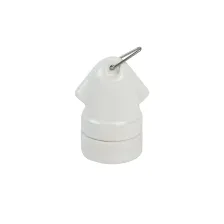 Ντουί Πορσελάνης Ε27 2 Εισόδων Λευκό