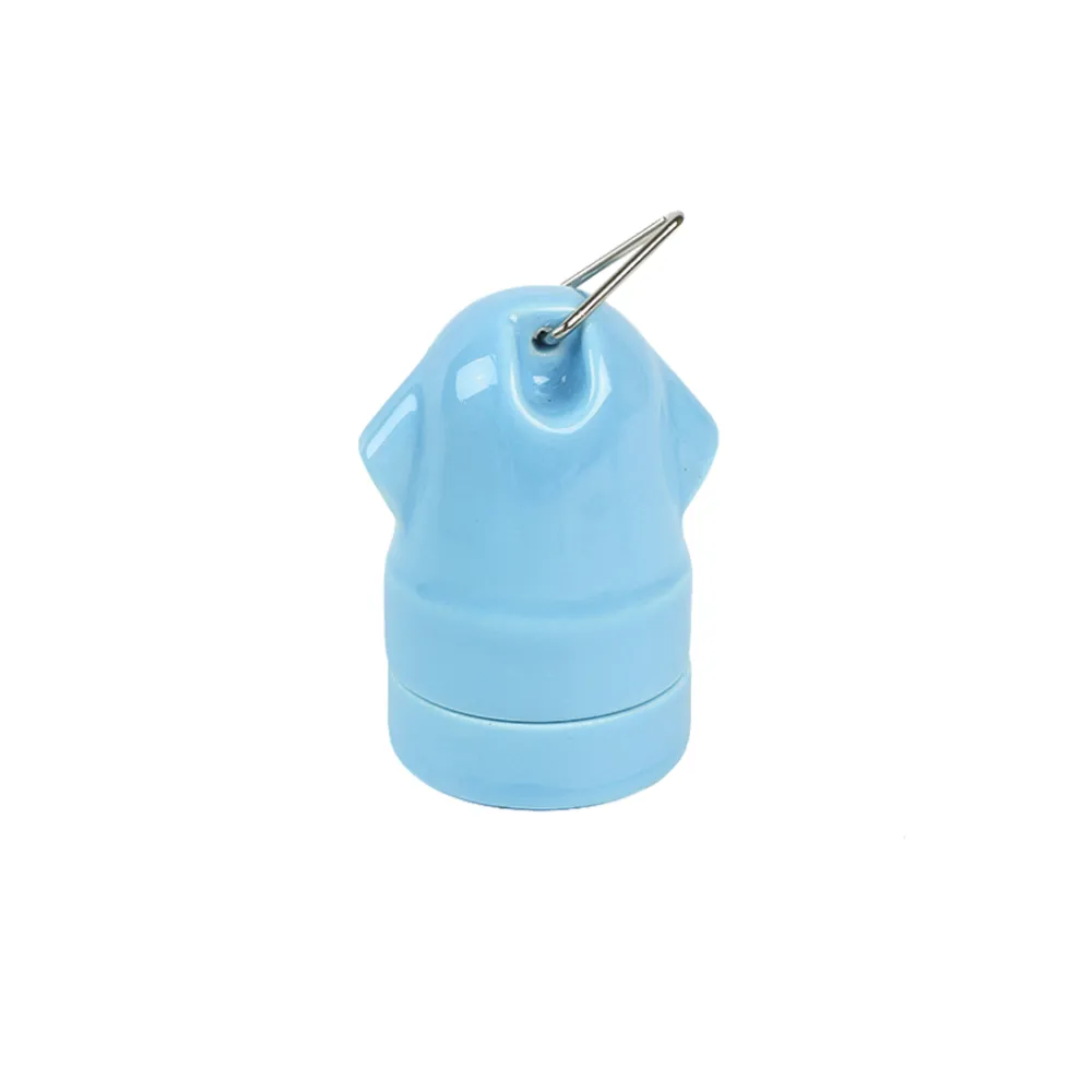 Ντουί Πορσελάνης Ε27 2 εισόδων Γαλάζιο