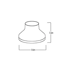 Φωτιστικό Πορσελάνης Ronda Ε27 Λευκό