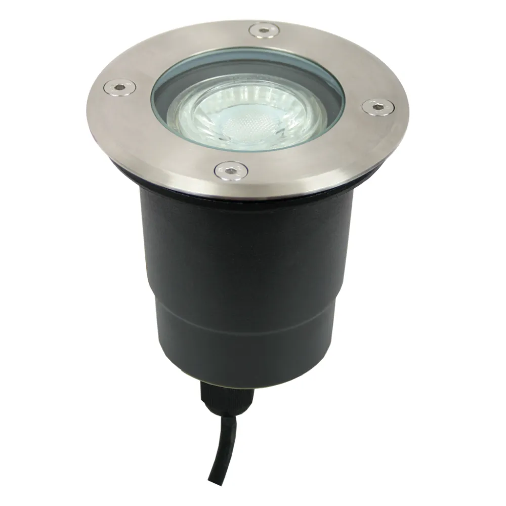 Χωνευτό Φωτιστικό Εδάφους Gio Gu10 IP67 ST304 Max 35W Με Πλαστικό Κουτί Εγκιβωτισμού