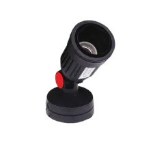 Φωτιστικό με ροζέτα μαύρο PAR-38@