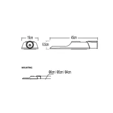Φωτιστικό Δρόμου Led Band 100W Φ40-60mm 4000K IP66 Ανθρακί 5έτη Εγγυήση