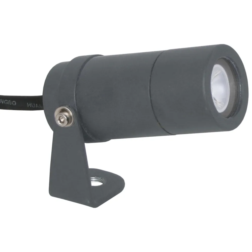 Φωτιστικό Minima Led Ανθρακί 3W 3000K 10° IP65 d3.9 h9cm 3x1mm2 1m