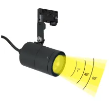 Κινητός Προβολέας Fabric-3 Led 9W 7-60° 3000Κ Μάυρο IP65 20cm 3x0.75mm2