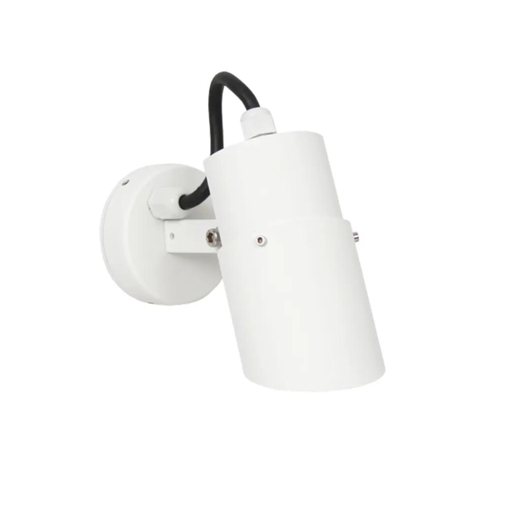 Φωτιστικό Fabric-1 GU10 Λευκό IP65 20cm 3x0.75mm2 με Στυπιοθλίπτη & Ασύμετρο κάλυμμα max 50W