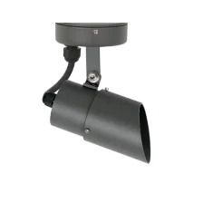 Φωτιστικό Fabric-1 GU10 Ανθρακί IP65 20cm 3x0.75mm2 με Στυπιοθλίπτη & Ασύμετρο κάλυμμα max 50W