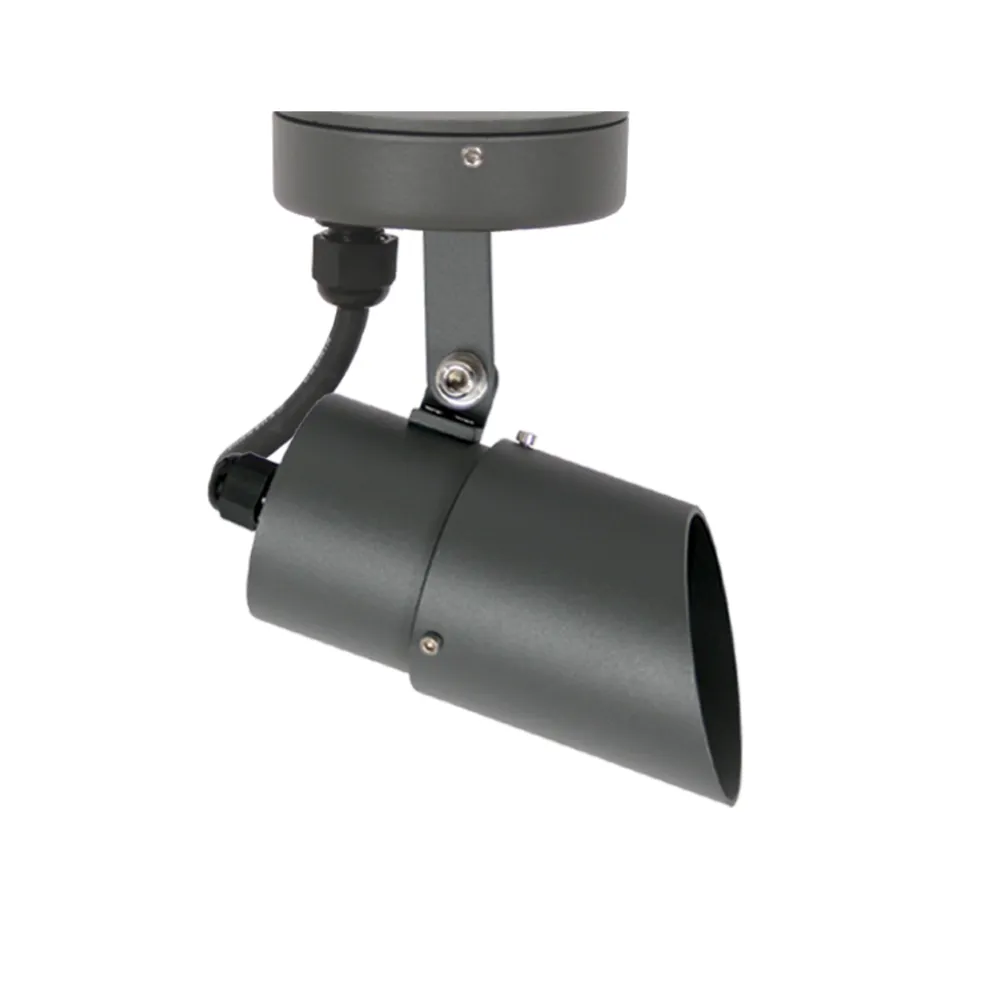 Φωτιστικό Fabric-1 GU10 Ανθρακί IP65 20cm 3x0.75mm2 με Στυπιοθλίπτη & Ασύμετρο κάλυμμα max 50W