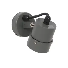 Φωτιστικό Fabric-2 GU10 Ανθρακί IP65 20cm 3x0.75mm2 με Στυπιοθλίπτη max 50W