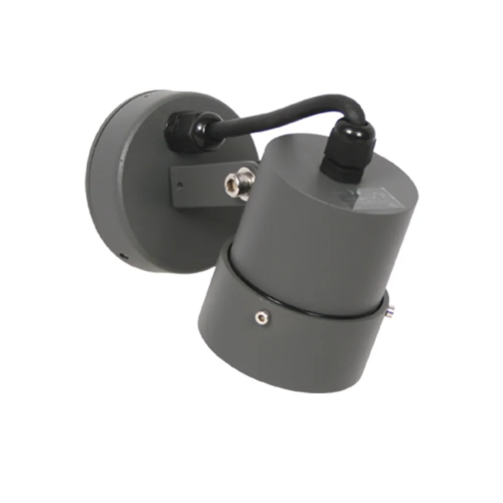 Φωτιστικό Fabric-2 GU10 Ανθρακί IP65 20cm 3x0.75mm2 με Στυπιοθλίπτη max 50W