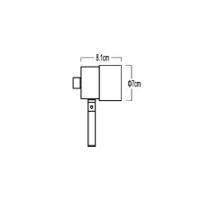 Φωτιστικό Fabric-2 GU10 Ασημί IP65 20cm 3x0.75mm2 με Στυπιοθλίπτη max 50W@