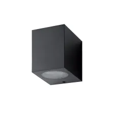 Επίτοιχο Φωτιστικό Matrix Μαύρο IP44 GU10 7W