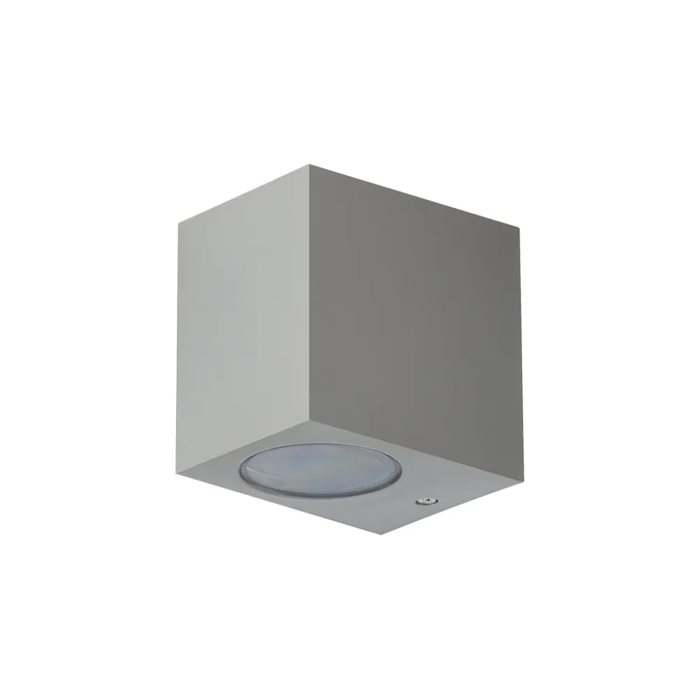 Επίτοιχο Φωτιστικό Matrix Ασημί IP44 GU10 7W