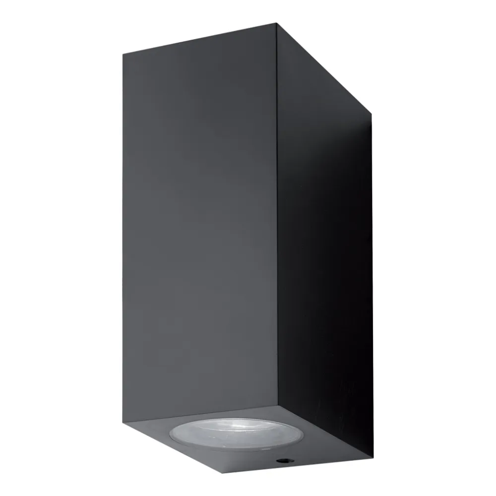 Επίτοιχο Φωτιστικό Matrix Μαύρο IP44 2xGU10 2x7W