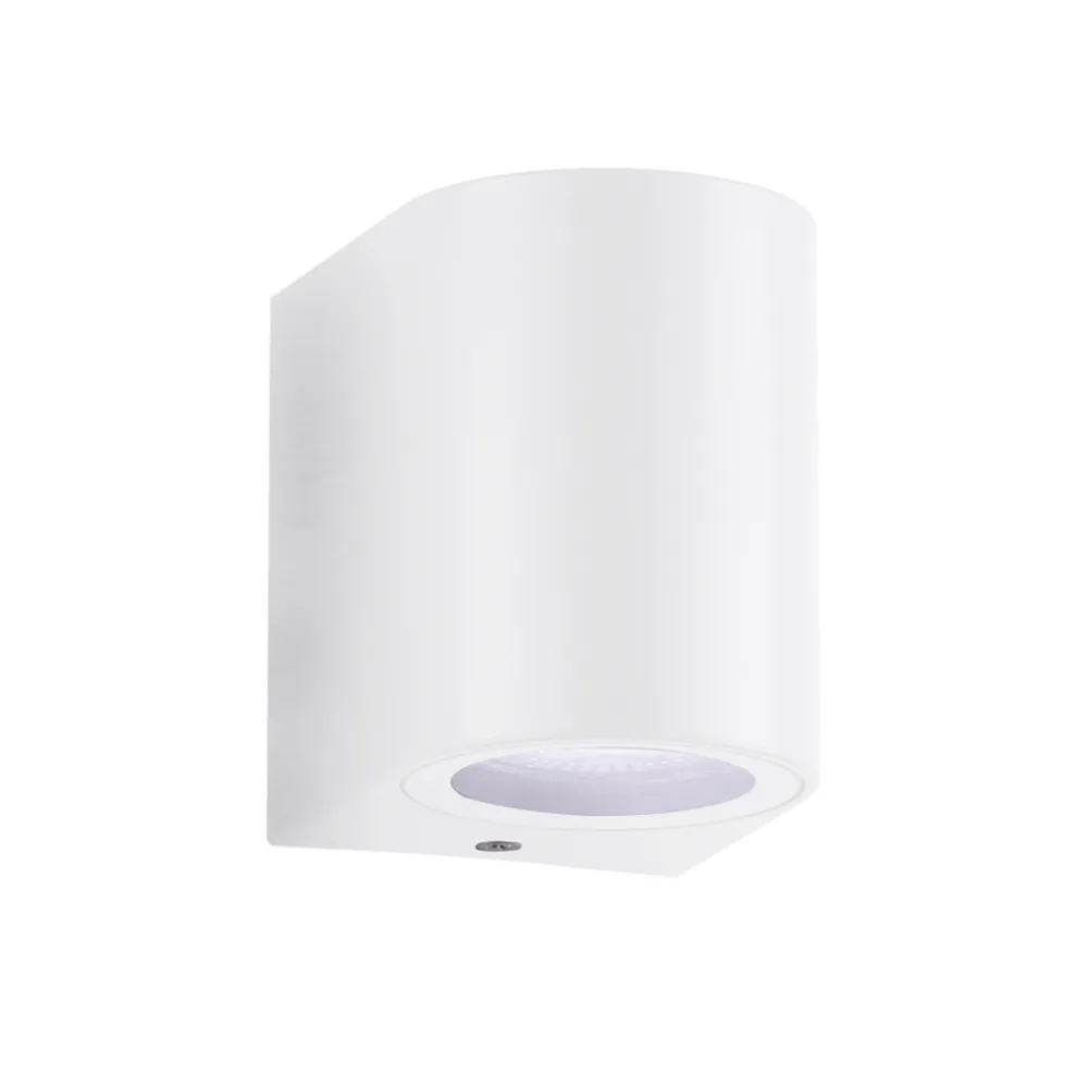 Επίτοιχο φωτιστικό Curba Λευκό IP44 GU10 max 7W ABS+PC seaside class h9x7cm