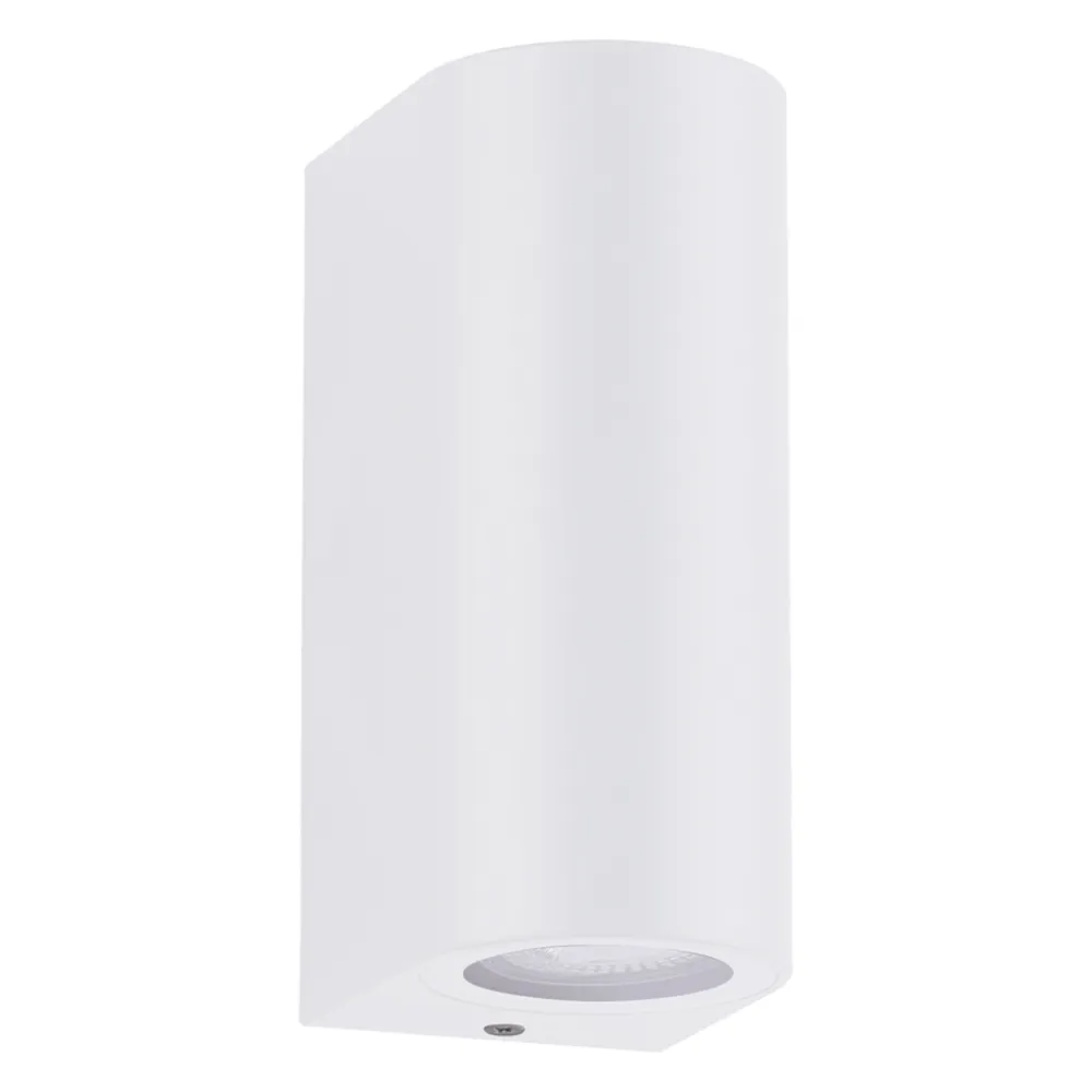 Επίτοιχο φωτιστικό Curba Λευκό IP44 GU10 max2Χ7W ABS+PC seaside class h16x7cm